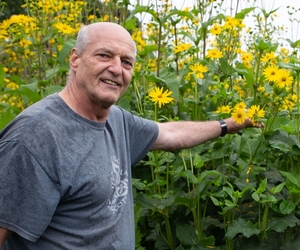 Der Kirchhellener Werner Gahlen, Imker, Bienenexperte und Kräuterpädagoge, gibt Tipps im Umgang mit (Wild-)Bienen.