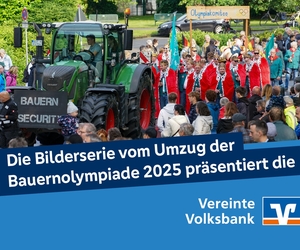 BILDERSTRECKE – Ein feuchtfröhlicher Umzug als Startschuss für die Bauernolympiade 2025