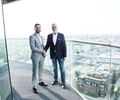 Alfons und Boris Bromkamp arbeiten zusammen in dem Kommunikatitonsunternehmen, das 2012 gegründet wurde