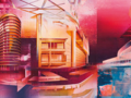 Futuristische Ausstellung