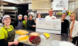 Knuspern für den guten Zweck: Berger übergibt 1.000 Euro an Hospizdienst