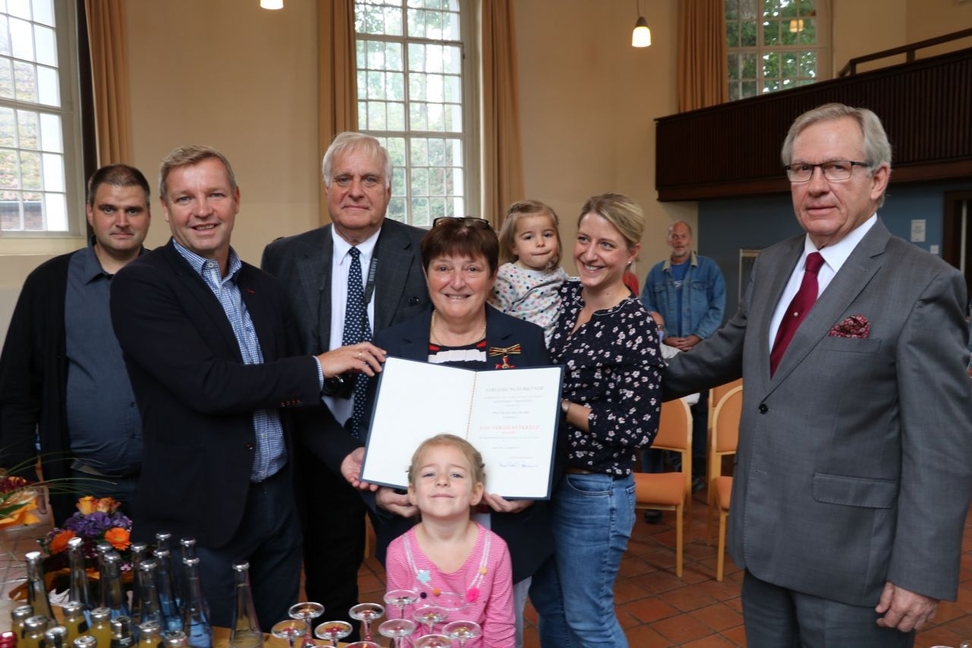 Hildegard Franke bekam das Bundesverdienstkreuz verliehen.