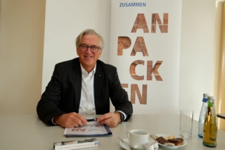 Vorstandsvorsitzender der Volksbank Schermbeck Rainer Schwarz berichtet vom Corona-Jahr 2020