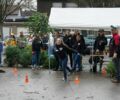 Weihnachtsbaumweitwurf: Hunderte Wöller besuchten das Spektakel