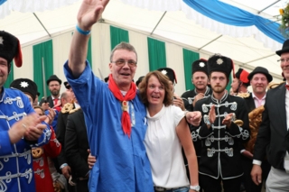 Das Brezelkönigspaar 2017 Egbert Schnieder und Beate Möhlen.