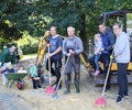 Nochmal 50 Tonnen Sand für die KiTa Gartenstraße