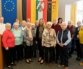 Bürgermeisterin Bettina Weist begrüßt  Senioren im Rathaus