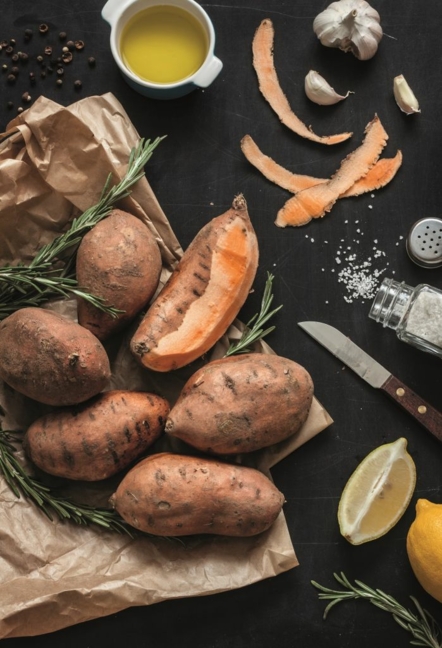 Herzhaftes Süßkartoffel-Curry mit vielen Vitaminen.