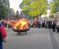 Hier lodern im Dorf die Osterfeuer