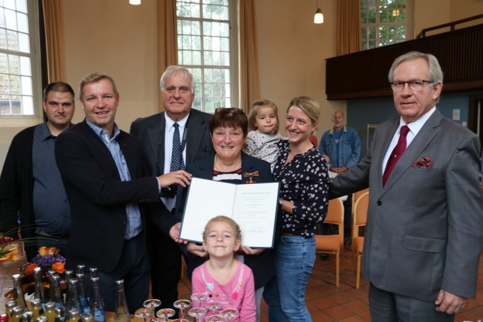 Hildegard Franke bekam das Bundesverdienstkreuz verliehen.