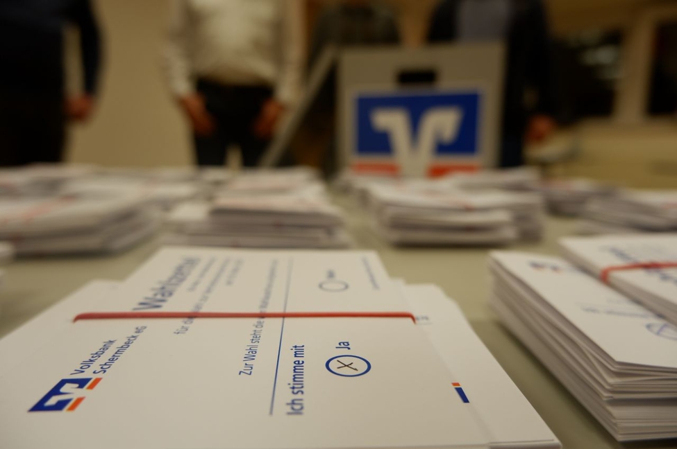 Die Volksbank Schermbeck eG hat 224 Vertreter ins Mitgliederparlament gewählt.