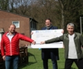Martin Wissing und Maik Janßen haben dem Caritas-Kinderdorf in Bottrop einen Spendenscheck von 2.000 Euro übergeben.
