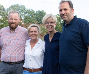 Das Schützenkönigspaar Bernd "Otti" Benien und Anne Bornemann sowie das Brezelkönigspaar Marion Enbergs und Michael Möllmann blicken auf ihre Regentschaft zurück.