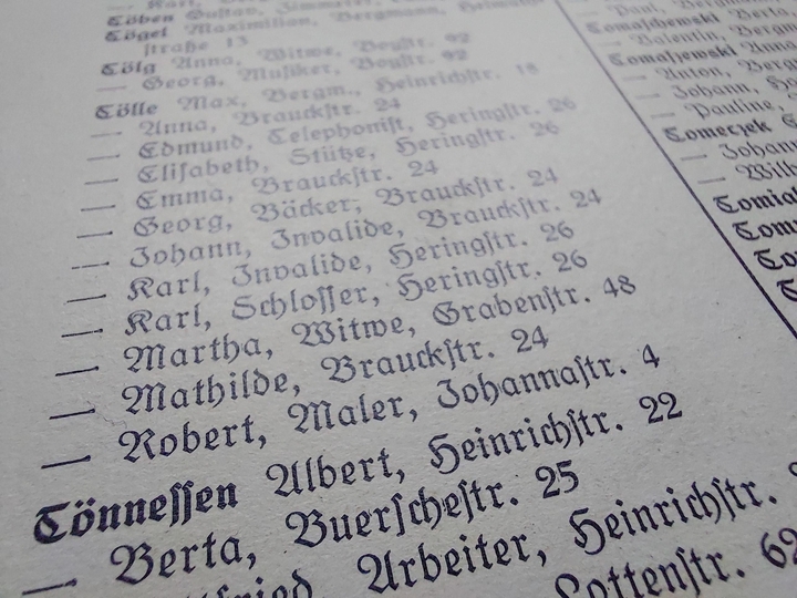 Stadtarchiv macht historische Adressbücher aus Gladbeck online zugänglich