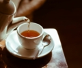 Eine dampfende Tasse Wohlbefinden