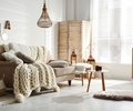 Kuscheldecke mit XXL-Wolle