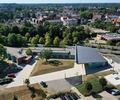 Treffpunkt Altstadt in einer Drohnenaufnahme von August 2022