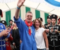 Ecki Schnieder und Beate Möhlen, das amtierende Brezelkönigspaar, bedauert des Festausfall durch die Corona-Pandemie 2021
