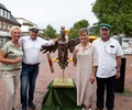 Schützenvogel „Heinz“ bereit für den Abschuss