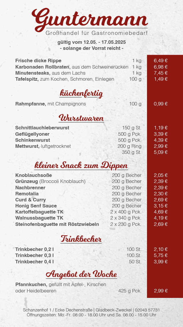 Guntermann Gastronomie Groß- & Einzelhandel