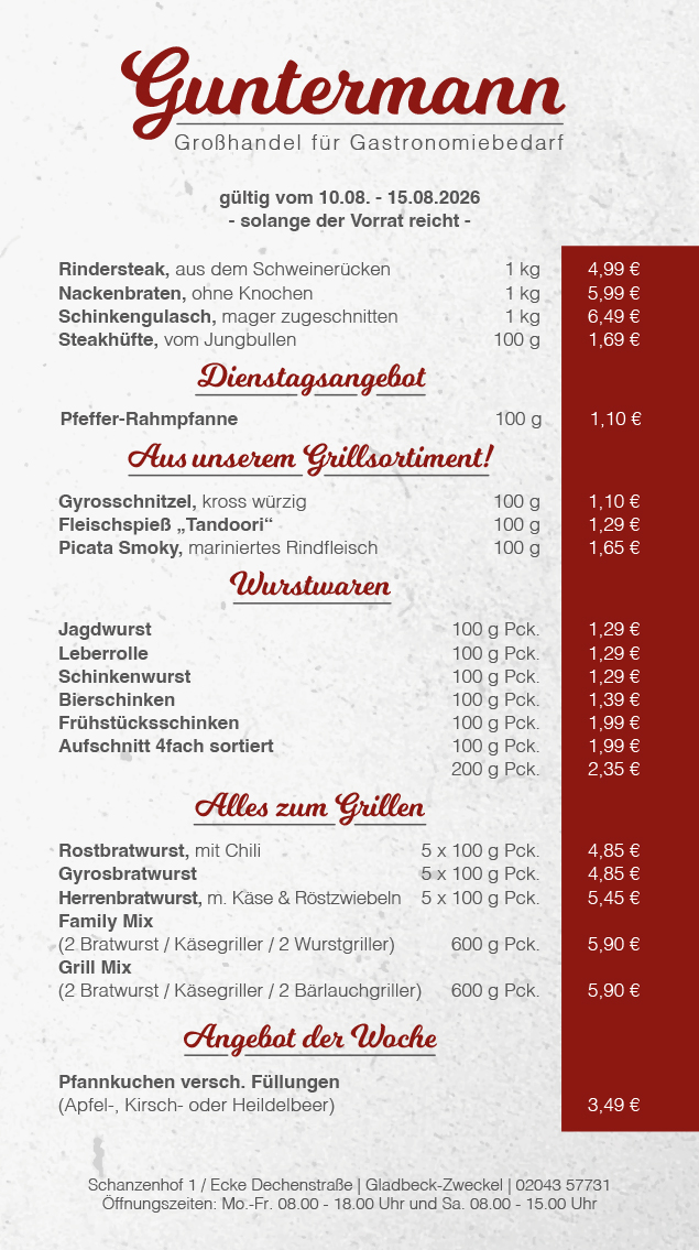 Guntermann Gastronomie Groß- & Einzelhandel